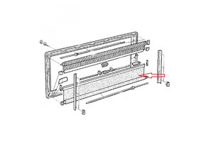 Dometic S3/S4 Verduisteringsrollo Aluminium/Grijs 90x60