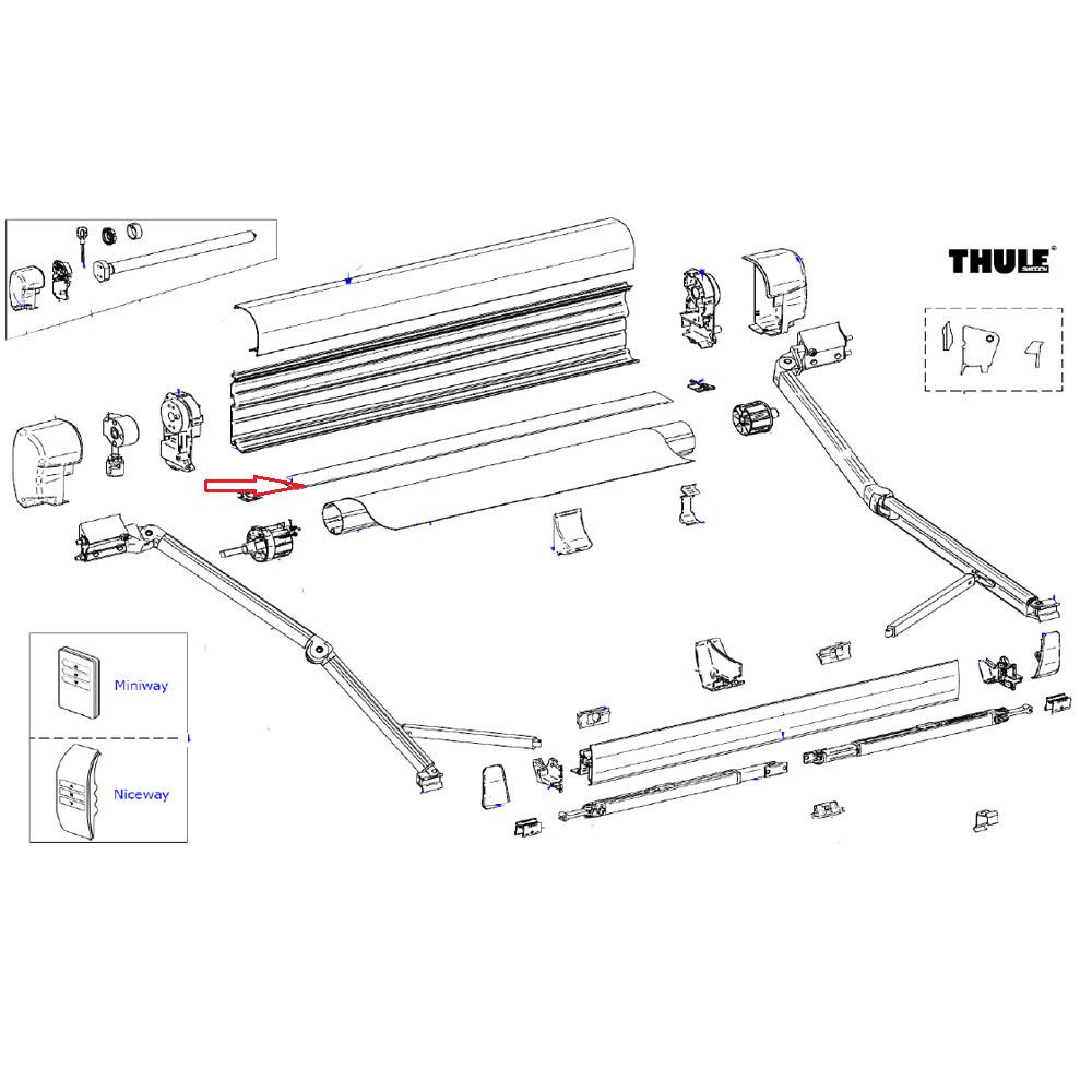 Thule Mainhousing bottom 8000 ano 5.5m