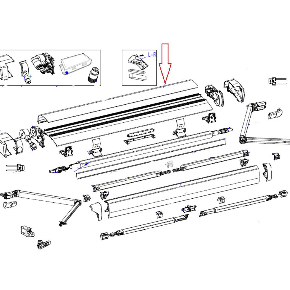 Thule 6300 Cover Housing 3.25 Wit