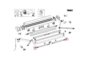 Thule 6300 Connection Support Arm LH&RH