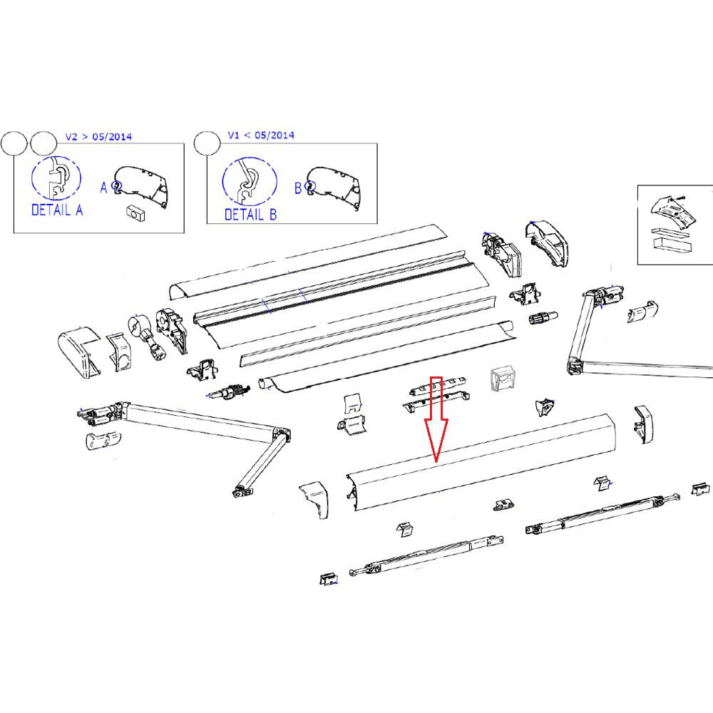 Thule 6200 Voorlijst 3,25 wit Thule 6200 Voorlijst 3,25 wit