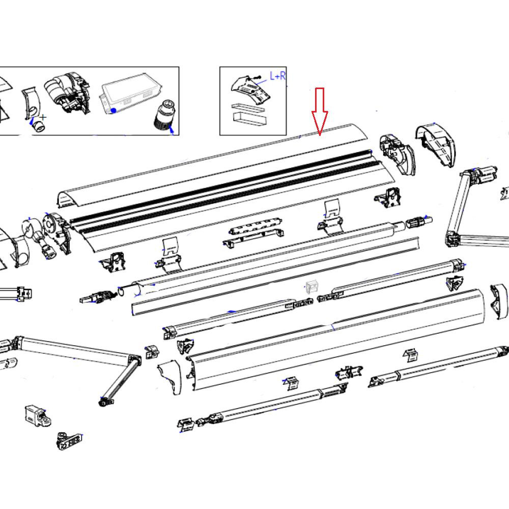 Thule 6300 Cover Housing 3.75 Wit