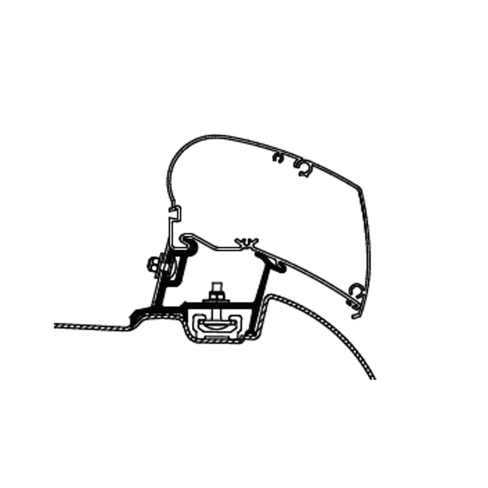 Thule Mercedes Sprinter >2007/VW Crafter Adapter 2007-2016 OE Track Thule Mercedes Sprinter >2007/VW Crafter Adapter 2007-2016 OE Track