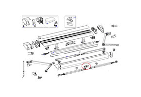 Thule 6300 Central Clamp Support Arm
