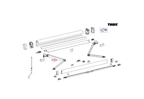 Thule 4900 Scharnierarm links 260