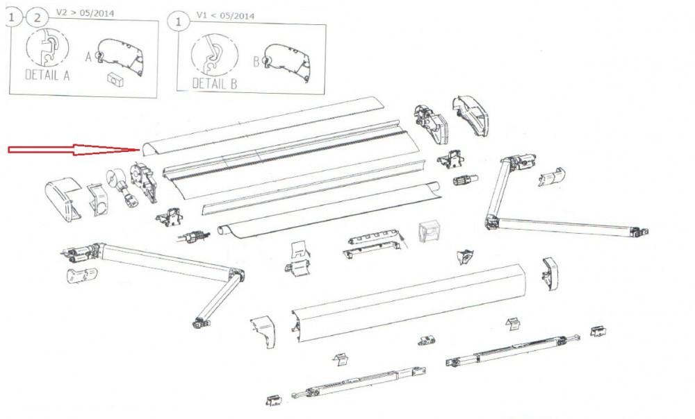 Thule 6300 Cover Housing 3.50 Wit Thule 6300 Cover Housing 3.50 Wit