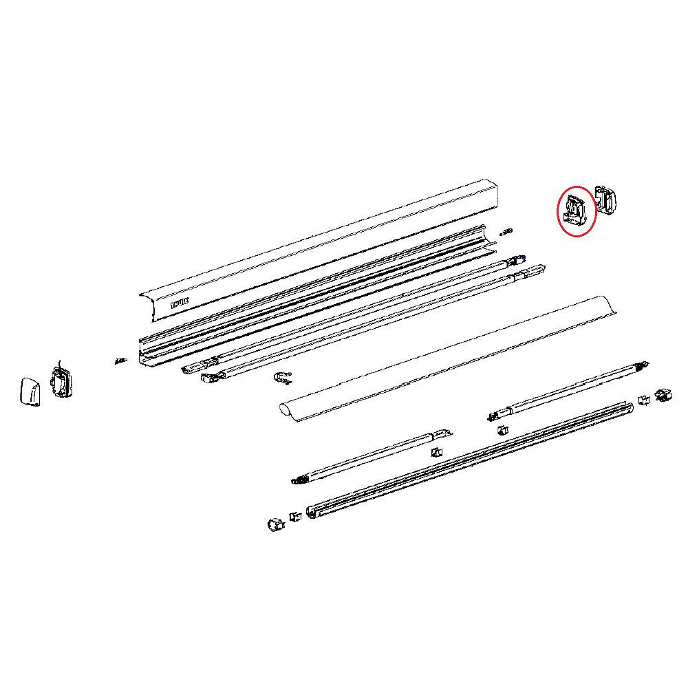 Thule Endplate Assy R 3200 Thule Endplate Assy R 3200