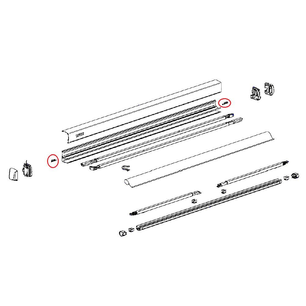 Thule Center Piece Fabric 3200 L+R Thule Center Piece Fabric 3200 L+R