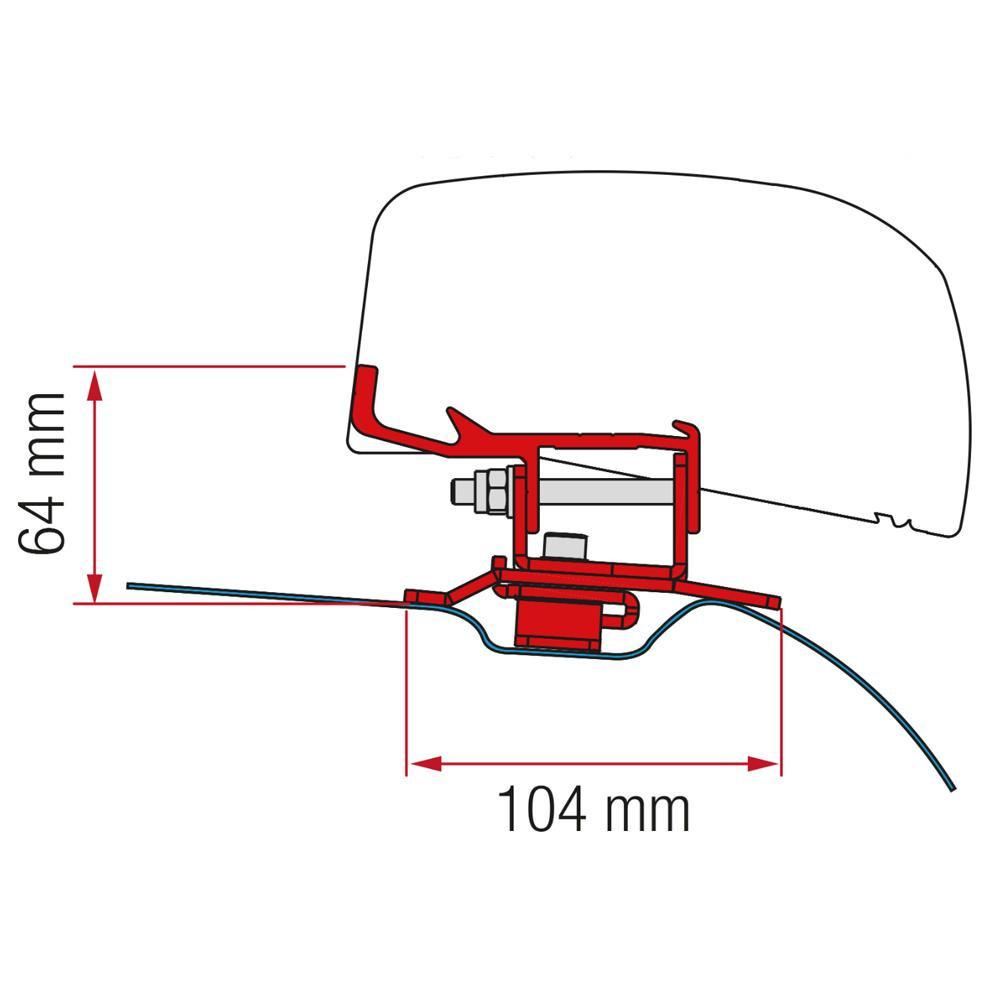 Fiamma PSA Adapter 260 H1 F40Van