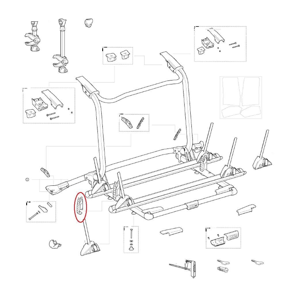 Thule WanderWay Tilt Lock Thule WanderWay Tilt Lock
