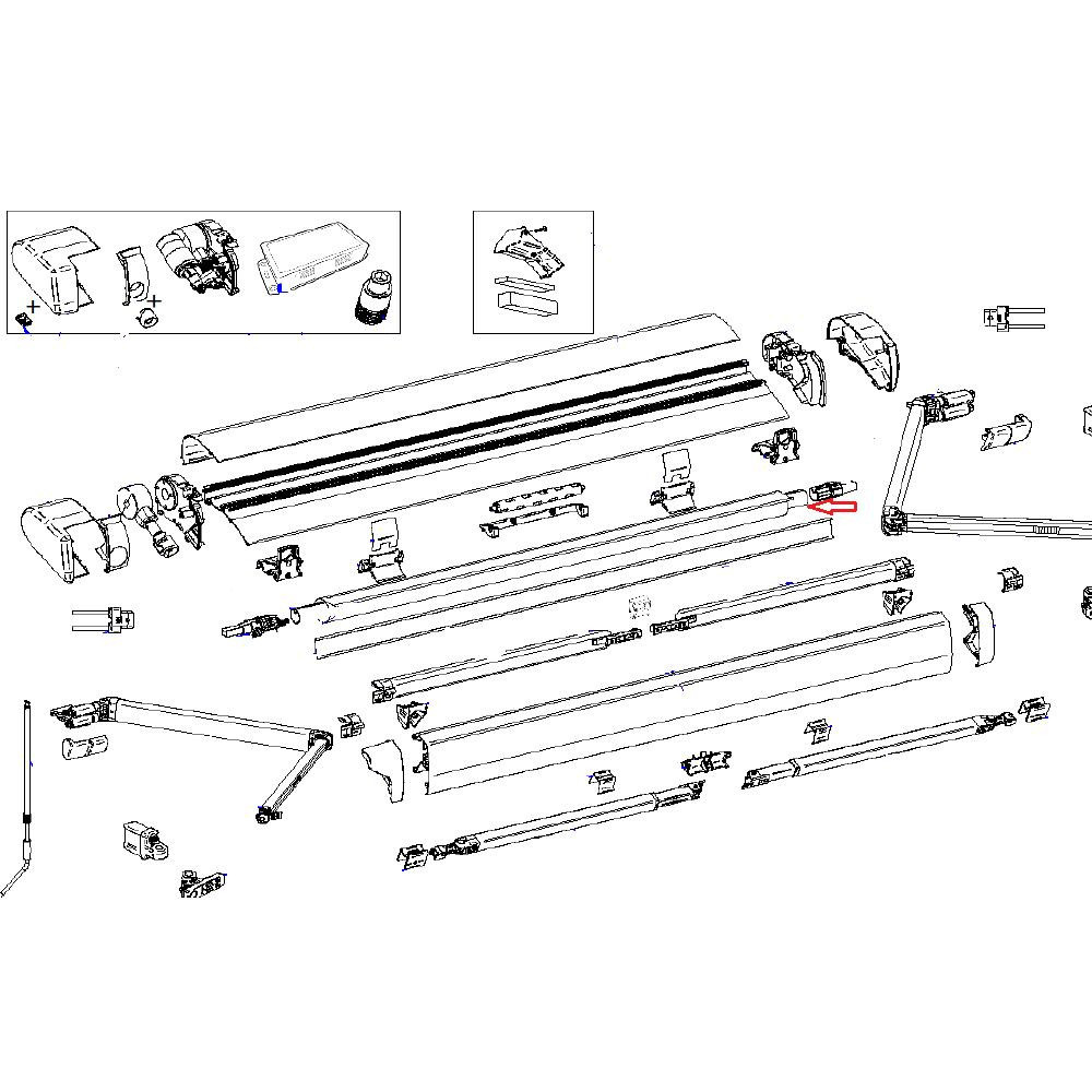 Thule 6300 Roller Tube 3.75 D30 Thule 6300 Roller Tube 3.75 D30