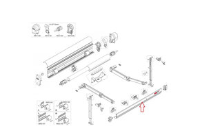 Fiamma F45S Leadrail 450 Polar White