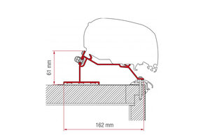 Fiamma Caravan Roof Adapter 320 F65/F80