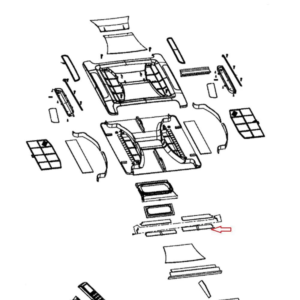 Dometic Lamel Ventilator Voorkant FreshJet 3000 Dometic Lamel Ventilator Voorkant FreshJet 3000