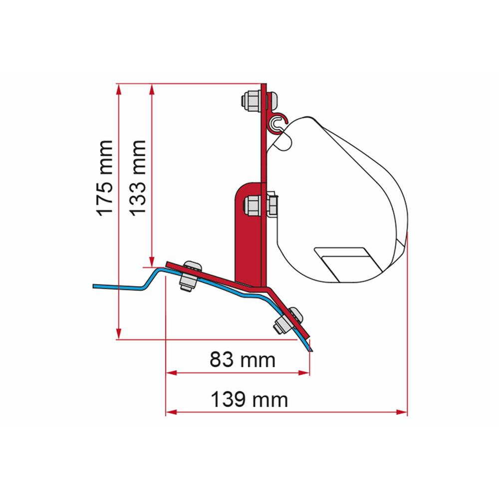 Fiamma Ford Custom Kit H1-L1 >2012 F35/F45 Fiamma Ford Custom Kit H1-L1 >2012 F35/F45