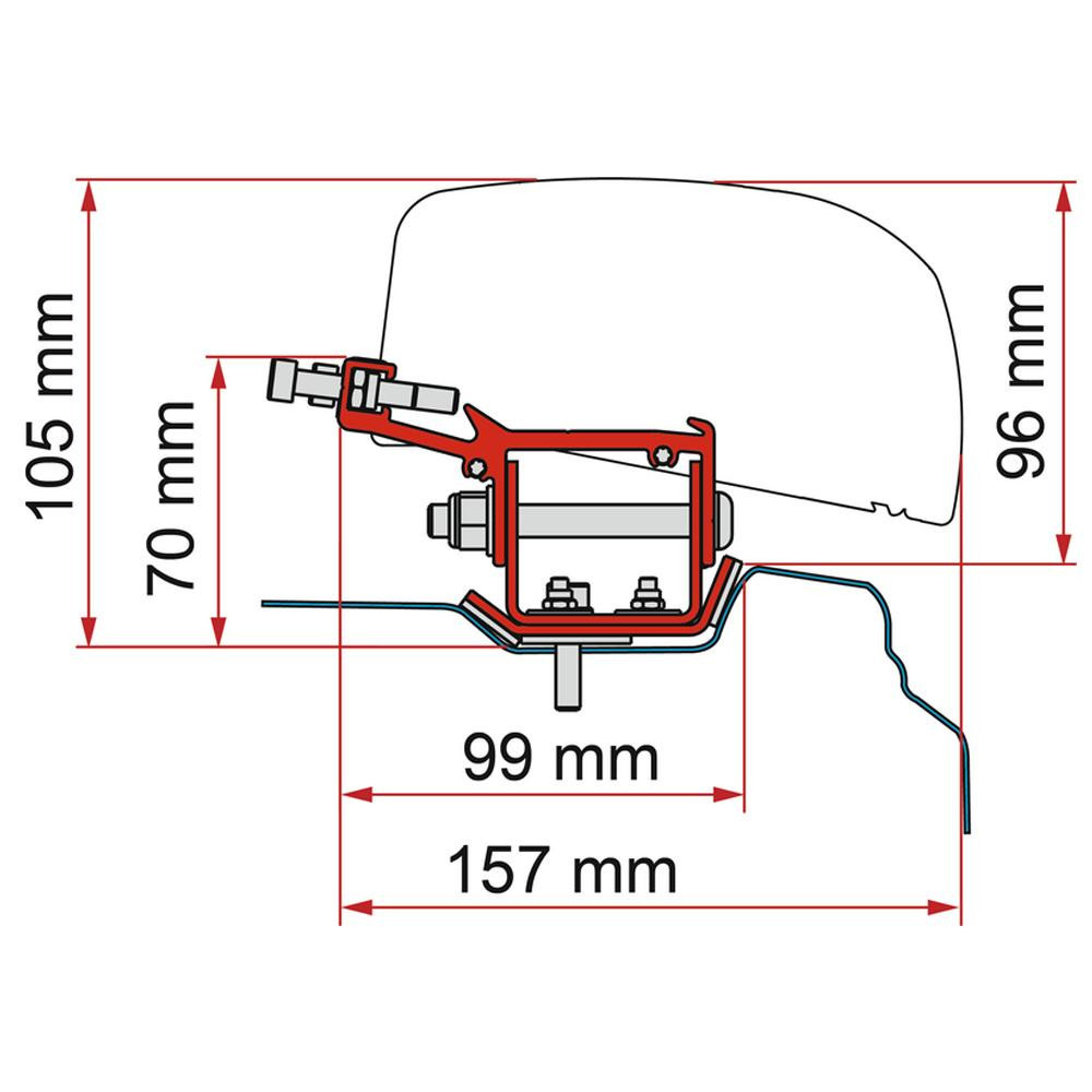 Fiamma Renault Trafic Kit H1-L2 >2014 F40Van