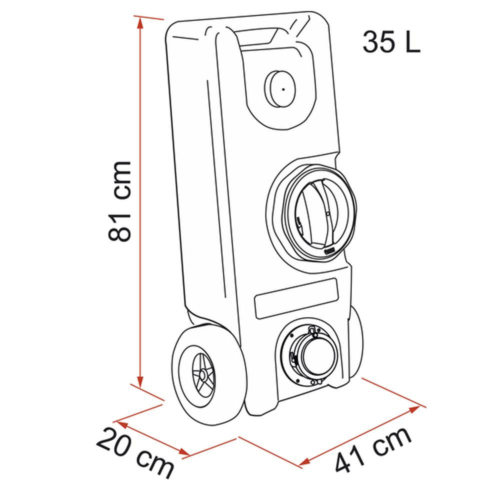 Fiamma Schoonwatertank Roll-Tank 40F