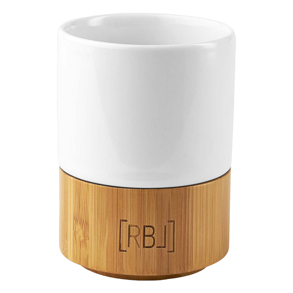 RBL Koffiemok 200ml Bamboe/Wit