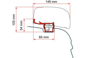 Fiamma VW T5/T6 Kit H1-L1/L2 >2003 F40Van