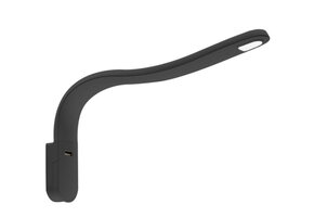 LED Lamp met Zwanenhals S Flexibel 12V Zwart