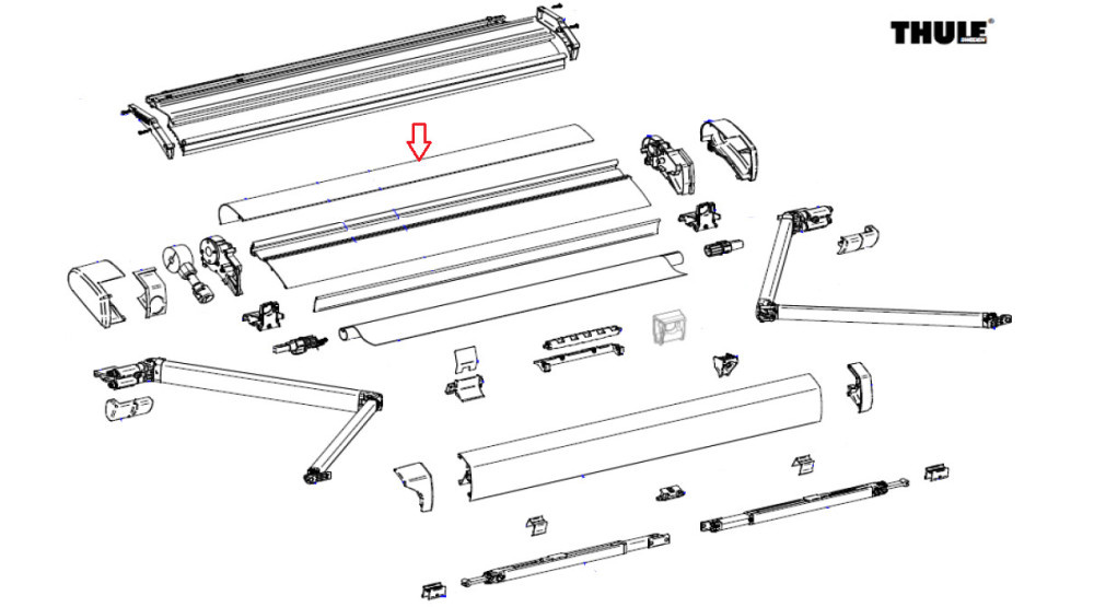 Thule Adapter Eriba Touring Cover Housing 6200 2.8 Thule Adapter Eriba Touring Cover Housing 6200 2.8