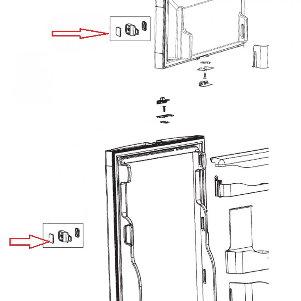 Dometic RM7651L Sluiting Compleet Marquardt