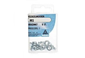 Deltafix Vleugelmoer Verzinkt M5 Set 8st