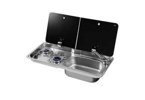 Can Kookplaat 2-Pits met Spoelbak Links FL1765-E