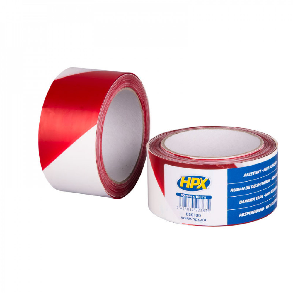 HPX Afzetlint Rood/Wit 100mtr HPX Afzetlint Rood/Wit 100mtr