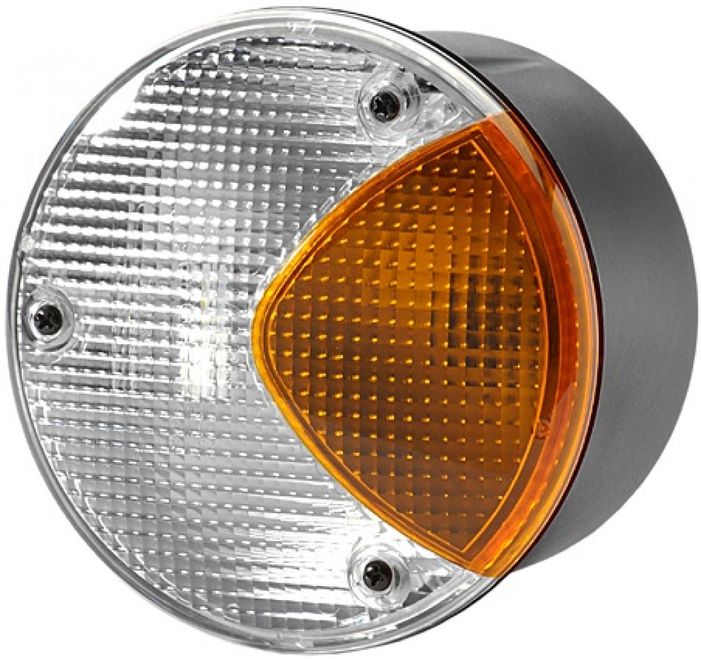 Hella Achteruitrijlicht/Knipperlicht Rond Wit/Oranje 12/24V Hella Achteruitrijlicht/Knipperlicht Rond Wit/Oranje 12/24V