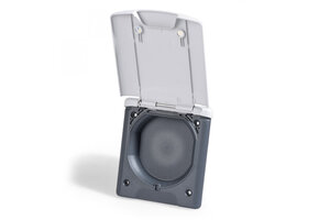 Inbouwstekkerdoos Dummy Plat Design 2014 Grijs