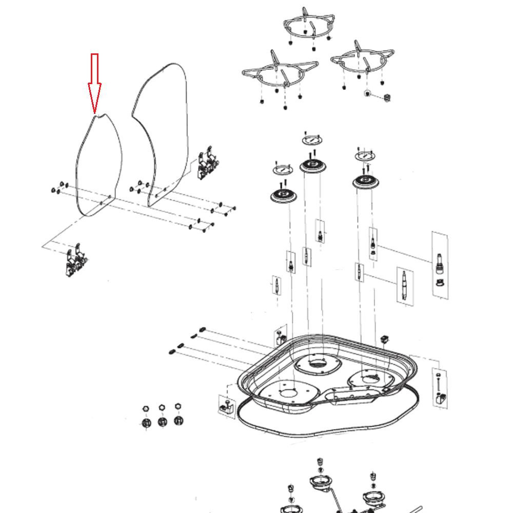 Dometic Pisk 2000 Glasplaat Dometic Pisk 2000 Glasplaat