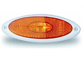 Jokon Zijmarkering LED SMLR2010 Ovaal Opbouw Oranje-Wit Frame