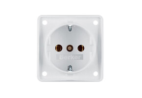 Berker Contactdoos 230V Inbouw Wit