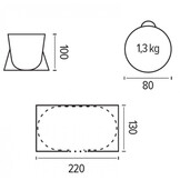 Trigano Strandtent 220x130 Trigano Strandtent 220x130