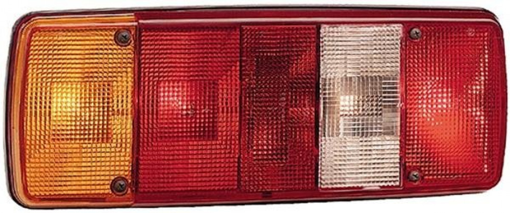 Hella Achterlicht Rem/ Knipper/ Mist/ Achteruitrij/ Reflector 5-Vaks Inbouw Links 12/24V Hella Achterlicht Rem/ Knipper/ Mist/ Achteruitrij/ Reflector 5-Vaks Inbouw Links 12/24V