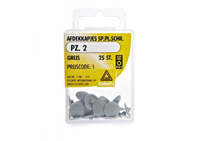 Deltafix Spaanplaatschroef Afdekkapje PZ.2 grijs Set 25st