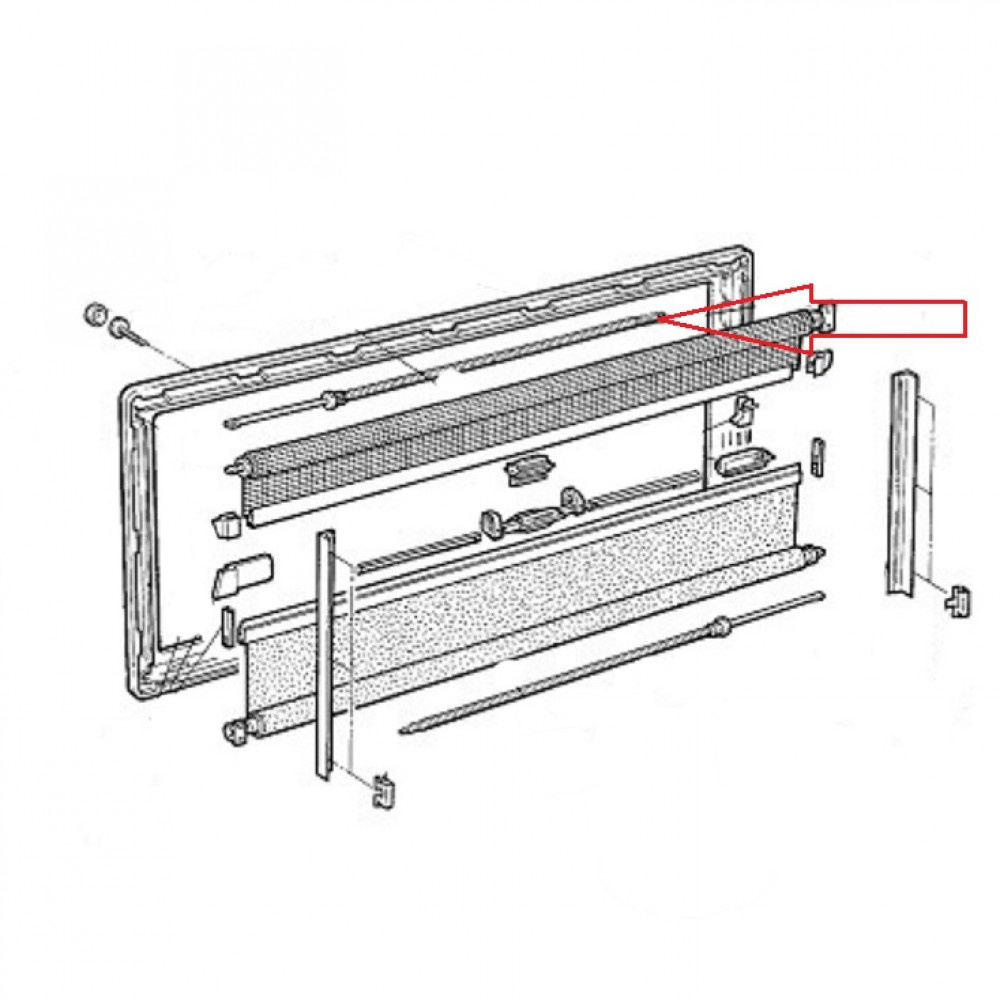 Dometic S3/ 4 Raam veer FM20