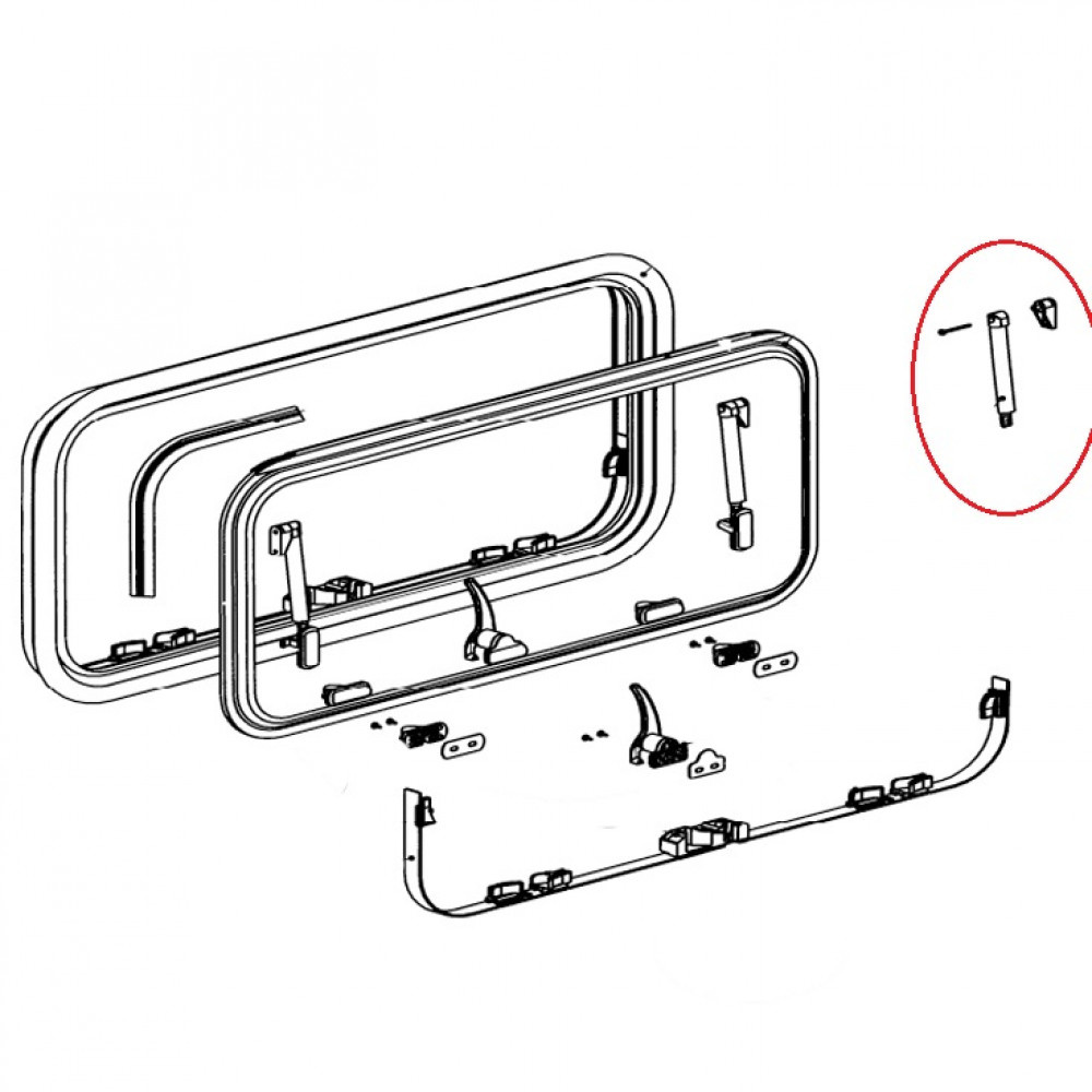 Dometic Raamuitzetter Klik Klak S7Z >2001 Dometic Raamuitzetter Klik Klak S7Z >2001