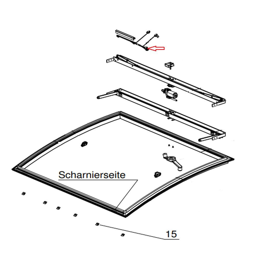 Dometic SkyView Afdekrand Kabelboom Dometic SkyView Afdekrand Kabelboom