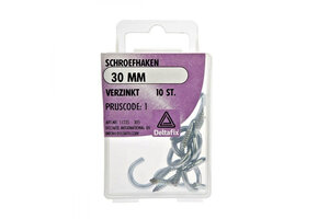 Deltafix Schroefhaak Verzinkt 40mm Set 8st