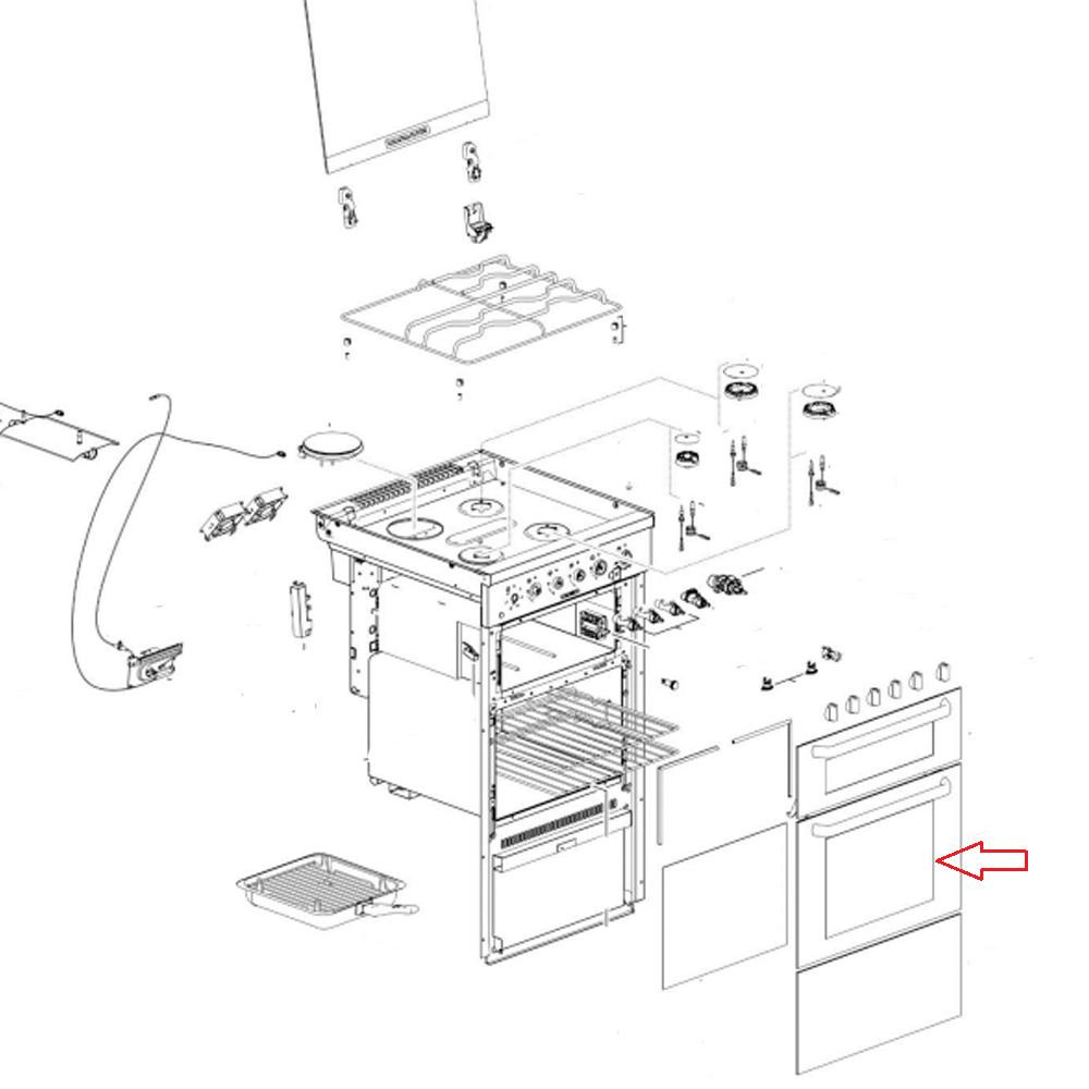 ThetfordFornuis Ovendeur  Aspire 1