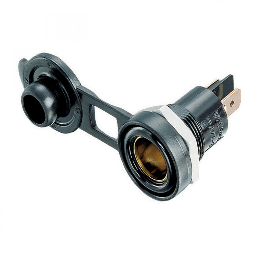 Stekkerdoos 12v norm inbouw +deksel Stekkerdoos 12v norm inbouw +deksel