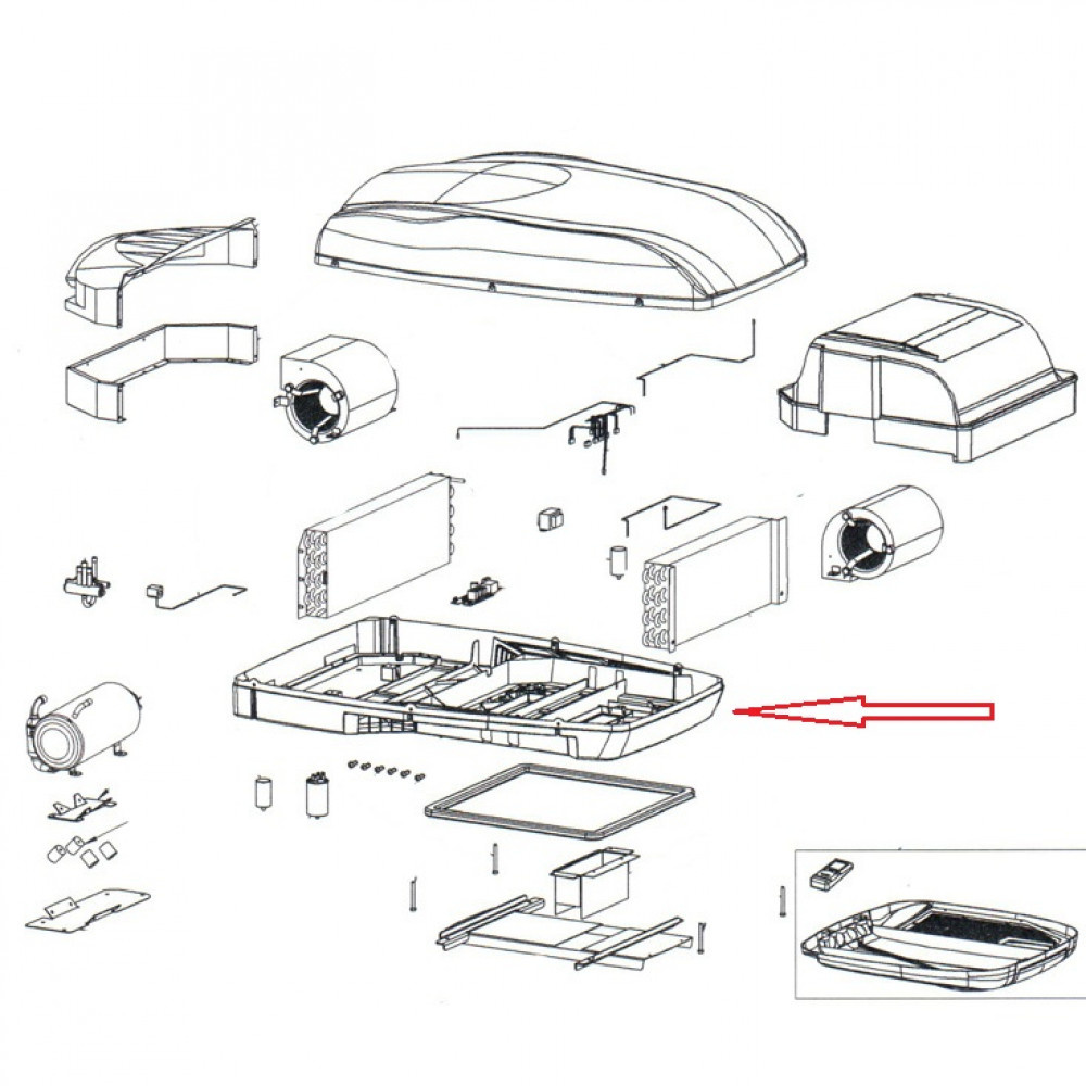 Telair Silent 7400H onderkant Telair Silent 7400H onderkant