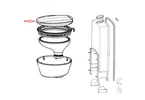 Dometic CT3000/4000 deksel compleet 2426014557