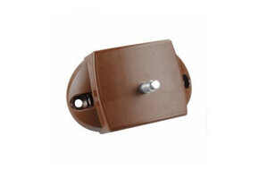 Drukknopslot Spanjolet Tweezijdig Bedienbaar Bruin