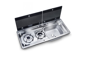 Dometic Kookplaat 2-Pits met Spoelbak Rechts MO9722R