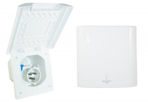 Inbouwstekkerdoos CEE Element Line Wit