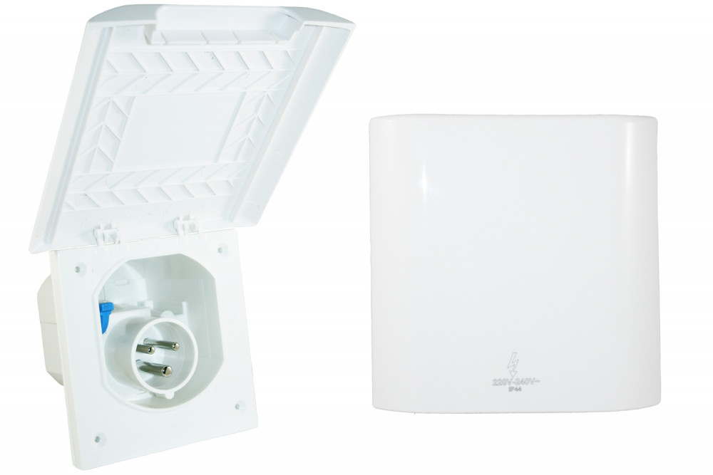 Inbouwstekkerdoos CEE Element Line Wit Inbouwstekkerdoos CEE Element Line Wit