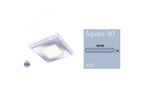 Frilight Opbouwspot Square 90 2W 9 LED's Chroom